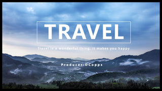 Beautiful and simple travel diary PPT